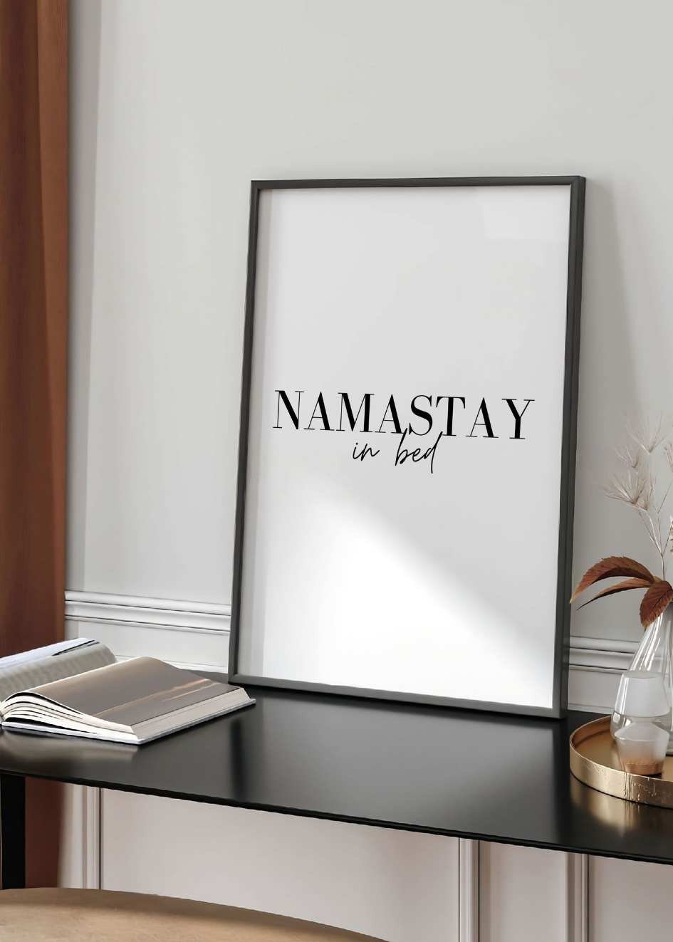 Plakat Namastay in Bed