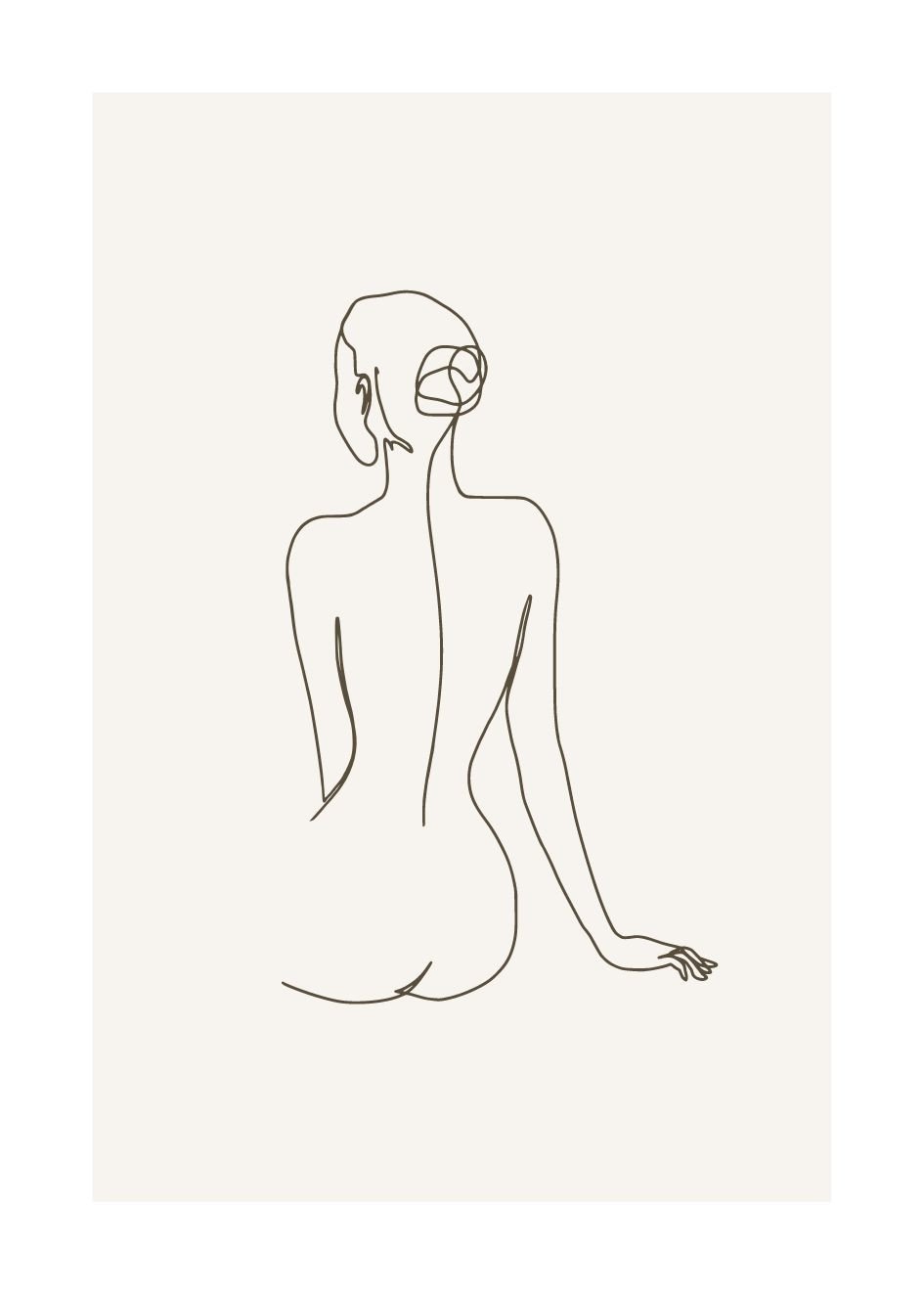 One Line Art Woman