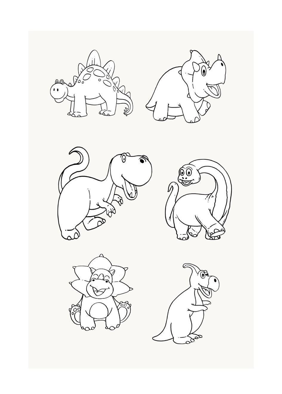 Plakat Dinozaury