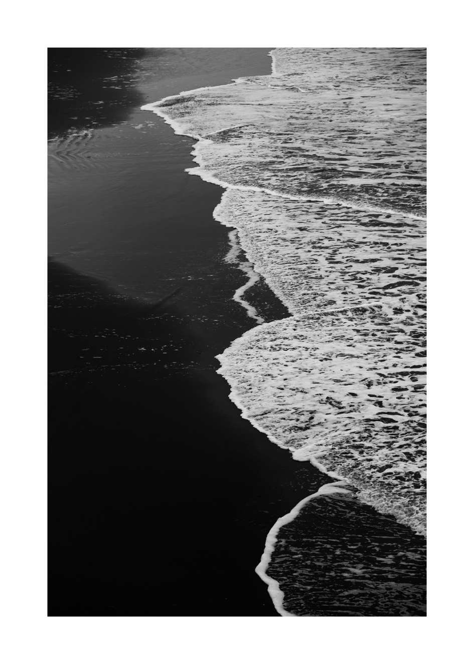 Poster Schwarz-Weiß Strand