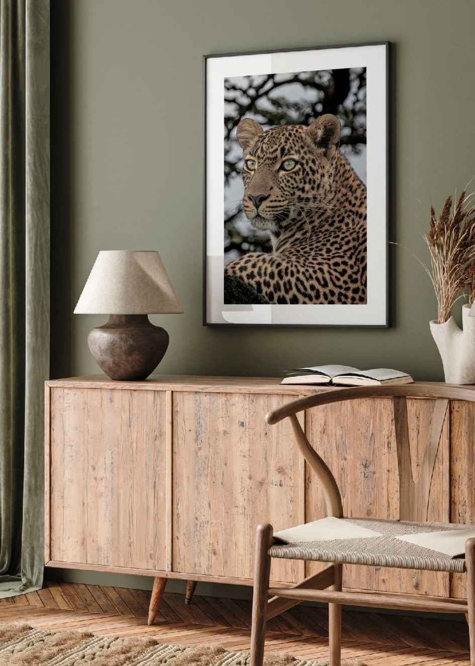 Plakat Portrait of Leopard