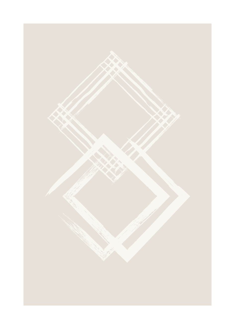 Plakat Beige Abstraction №4