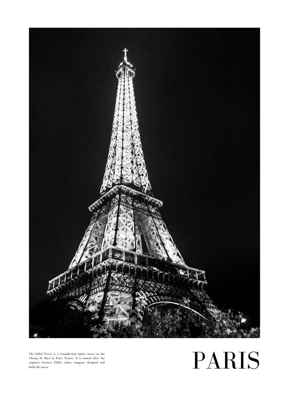 Paris Poster - Eiffelturm Poster