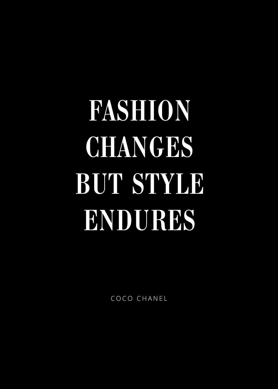 Coco Chanel Zitat Poster