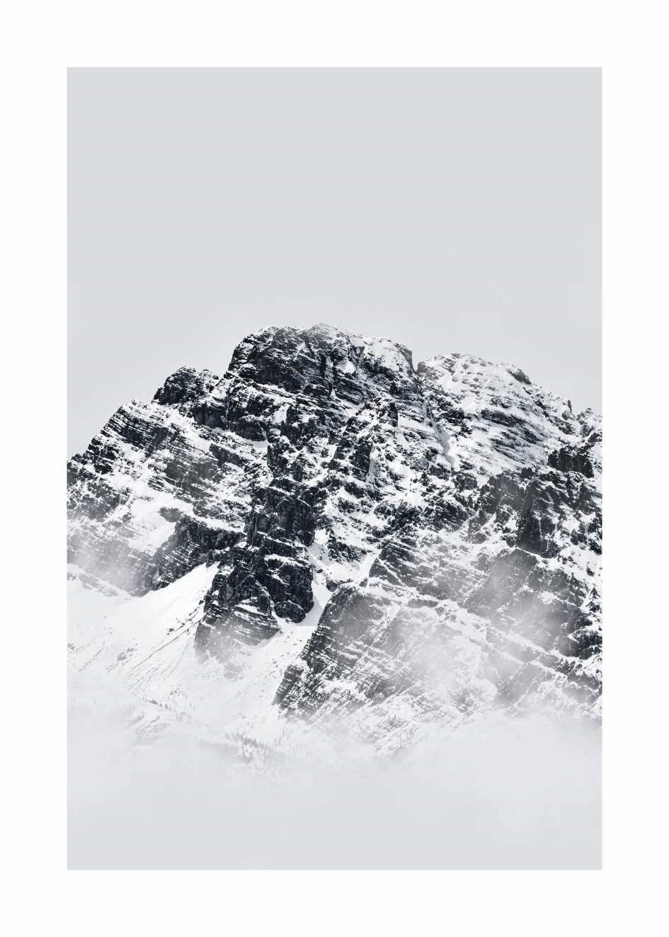 Poster Winter Berge
