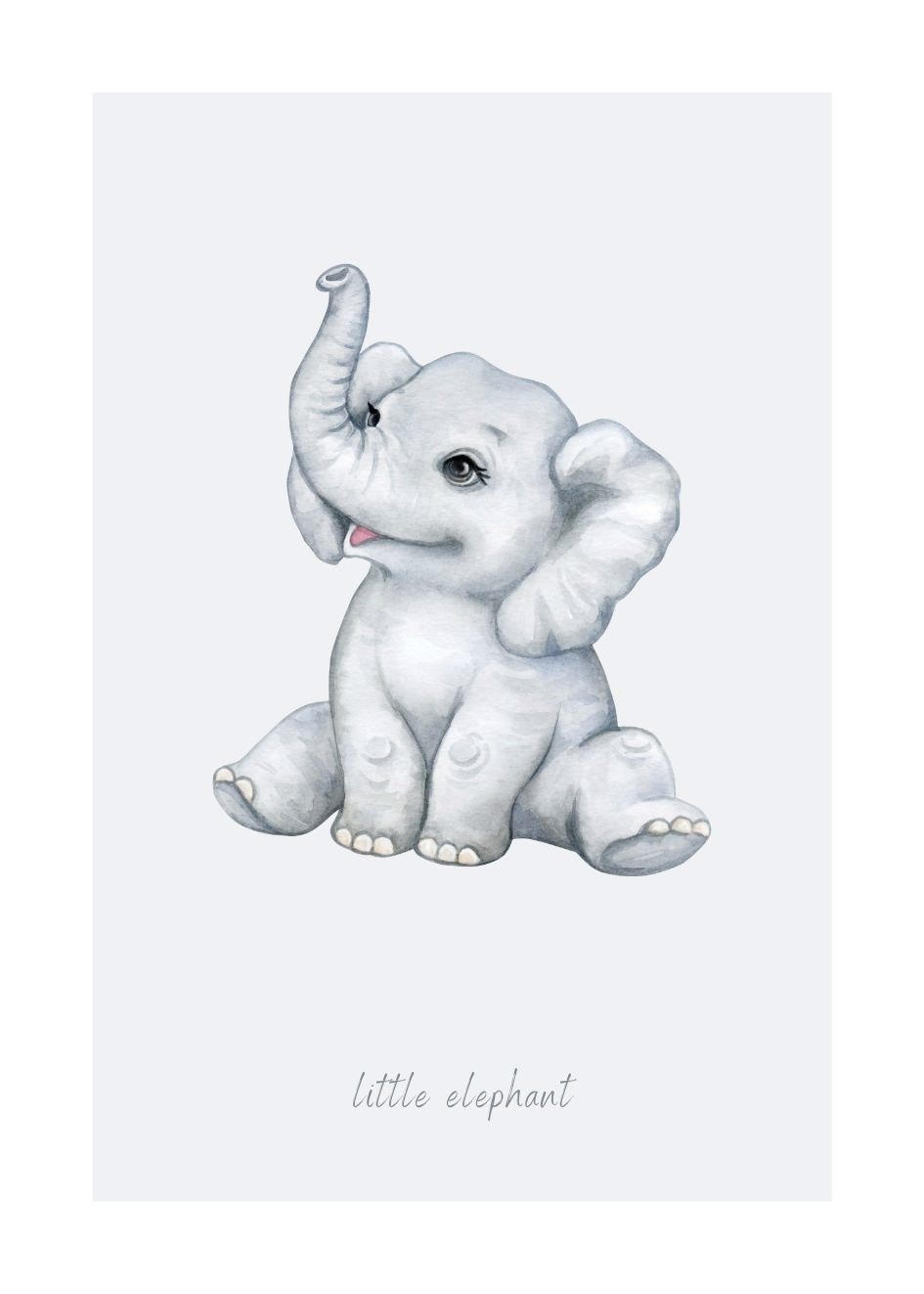 Little Elephant №2 Poster