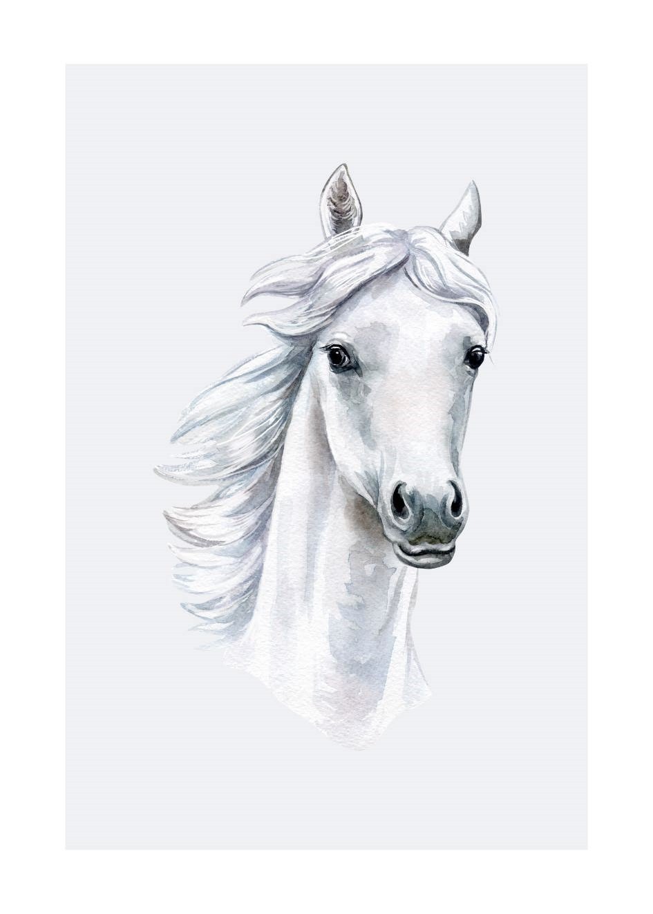 Plakat z koniem