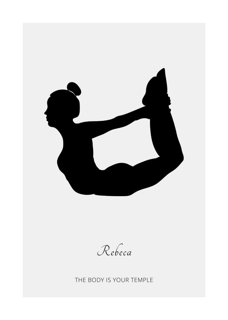 Poster Personalisiert Yoga №3