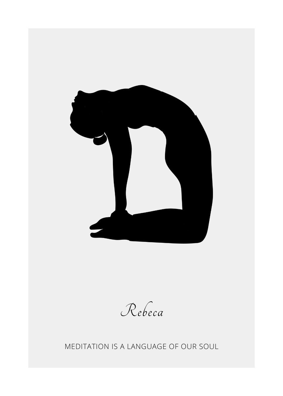 Poster Personalisiert Yoga №4