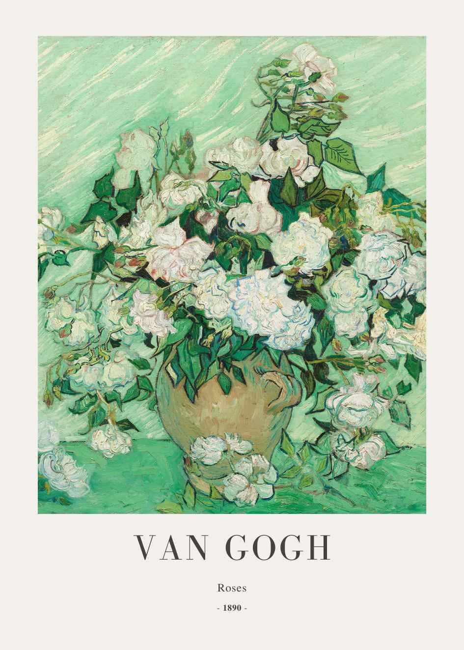 Vincent Van Gogh Roses Poster
