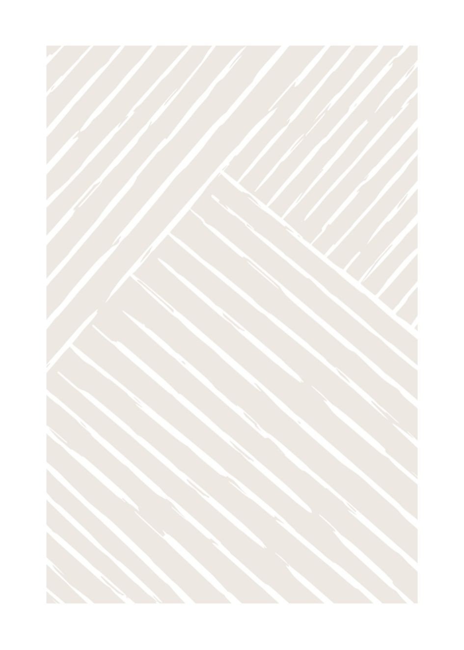 Poster Set of 3 - White Lines