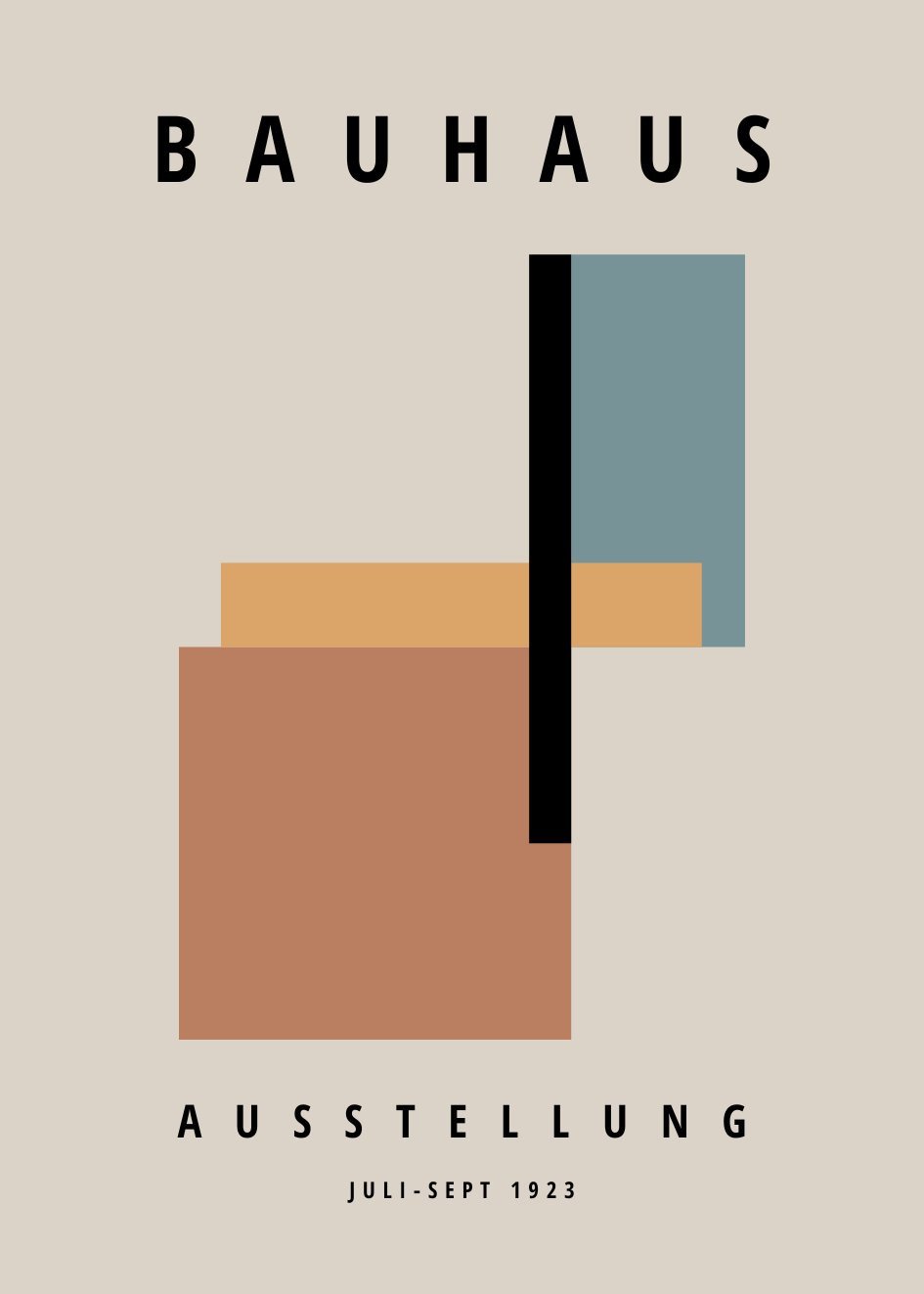 Bauhaus Ausstellung №12 Poster