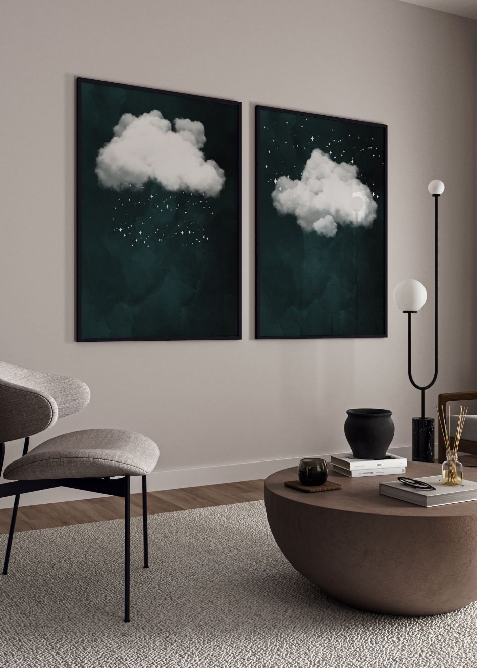 Poster Set of 2 - Cloud...