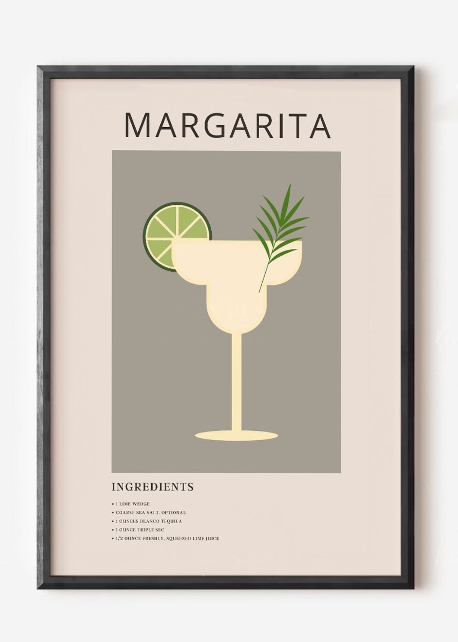 Margarita Recipe Plakat