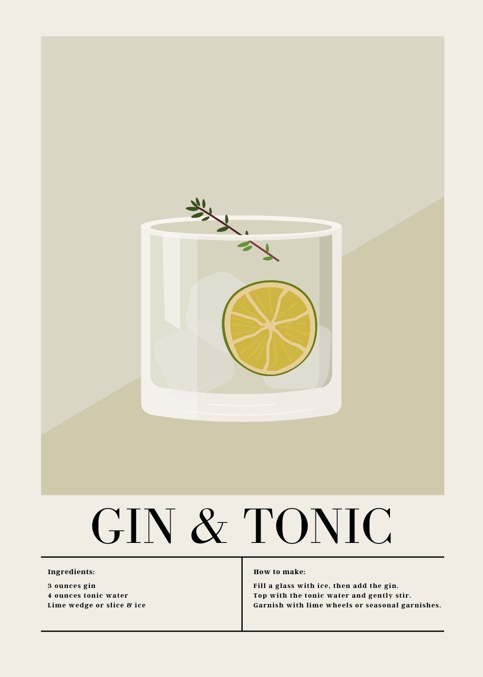 Poster Gin & Tonic