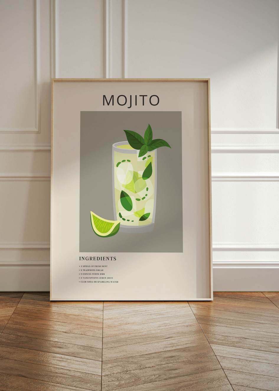 Mojito Recipe Poster