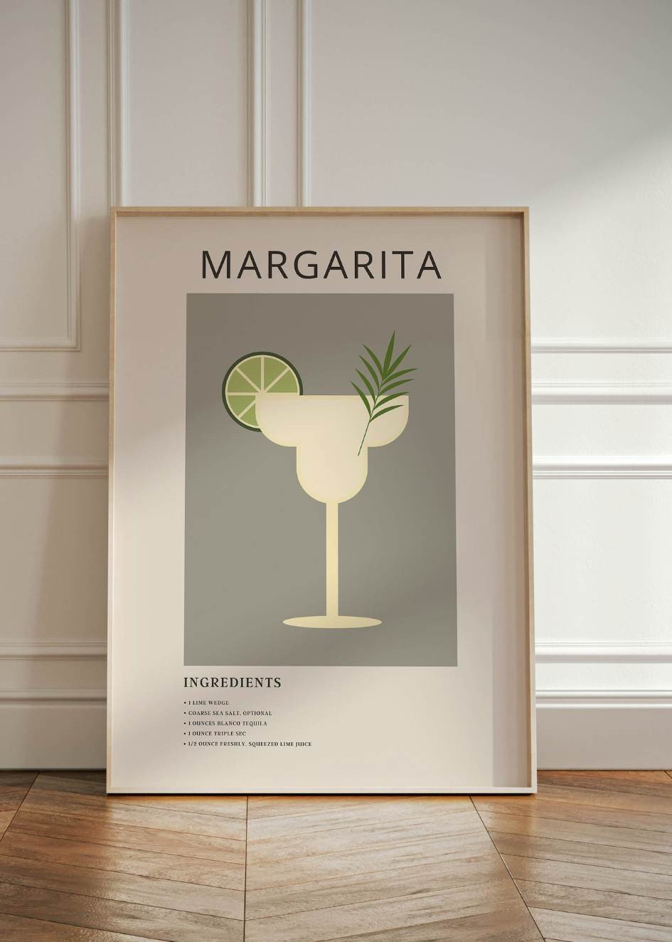 Margarita Recipe Poster