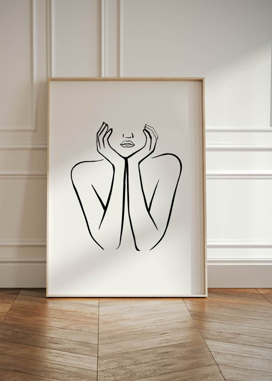 One Line Art Woman Poster