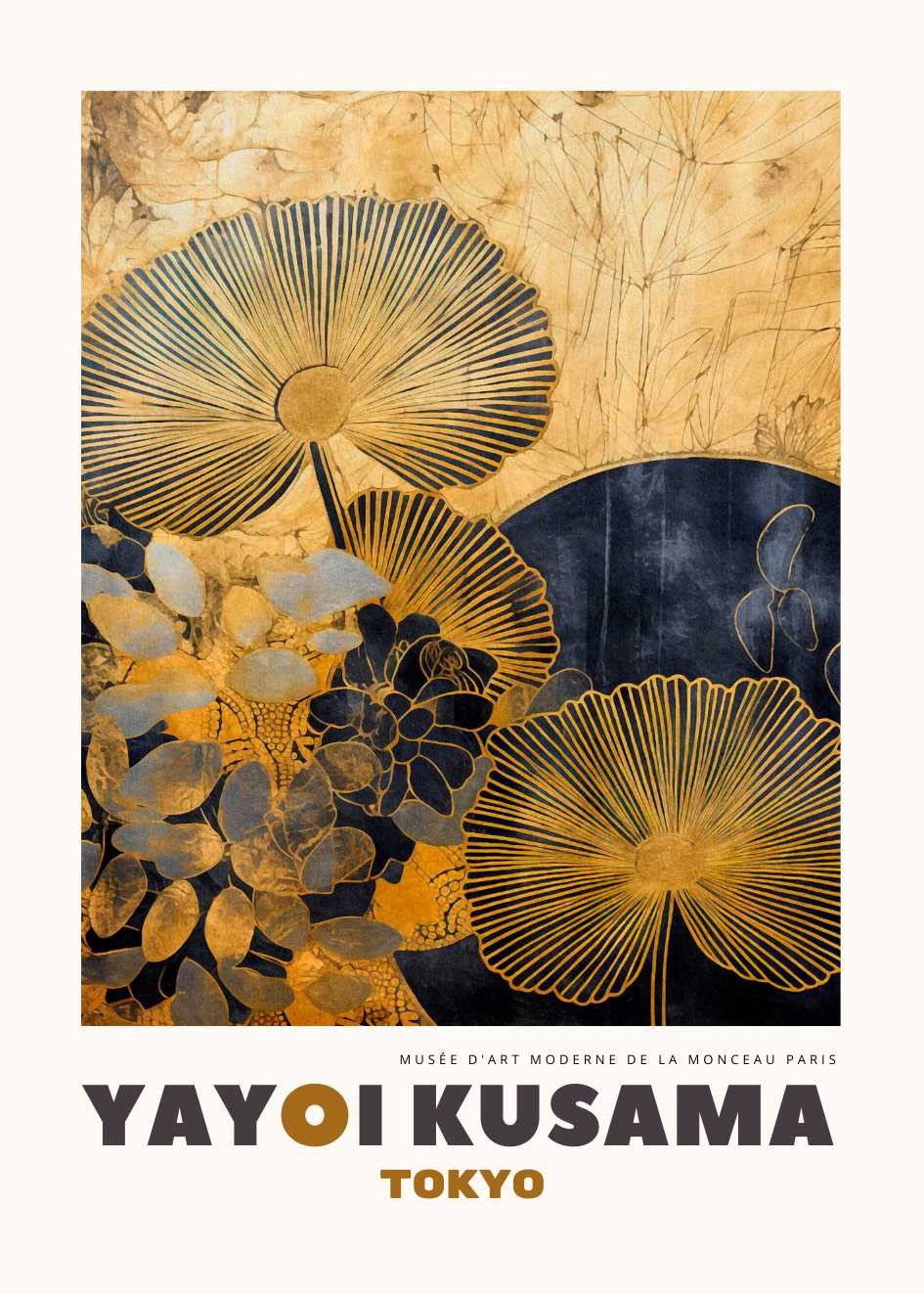 Yayoi Kusama №37 GoldPoster