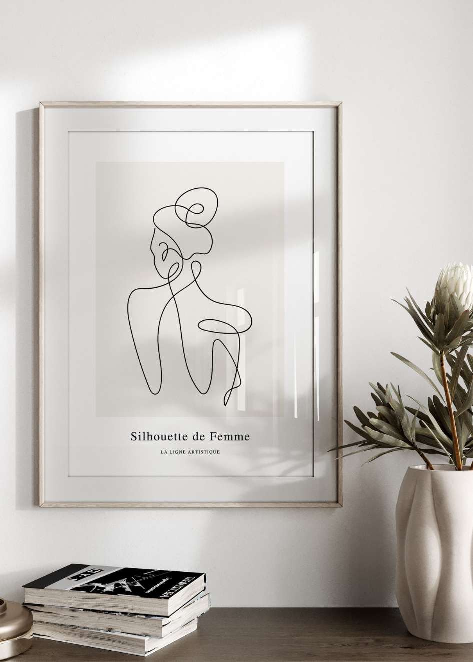 One Line Art Femme Poster