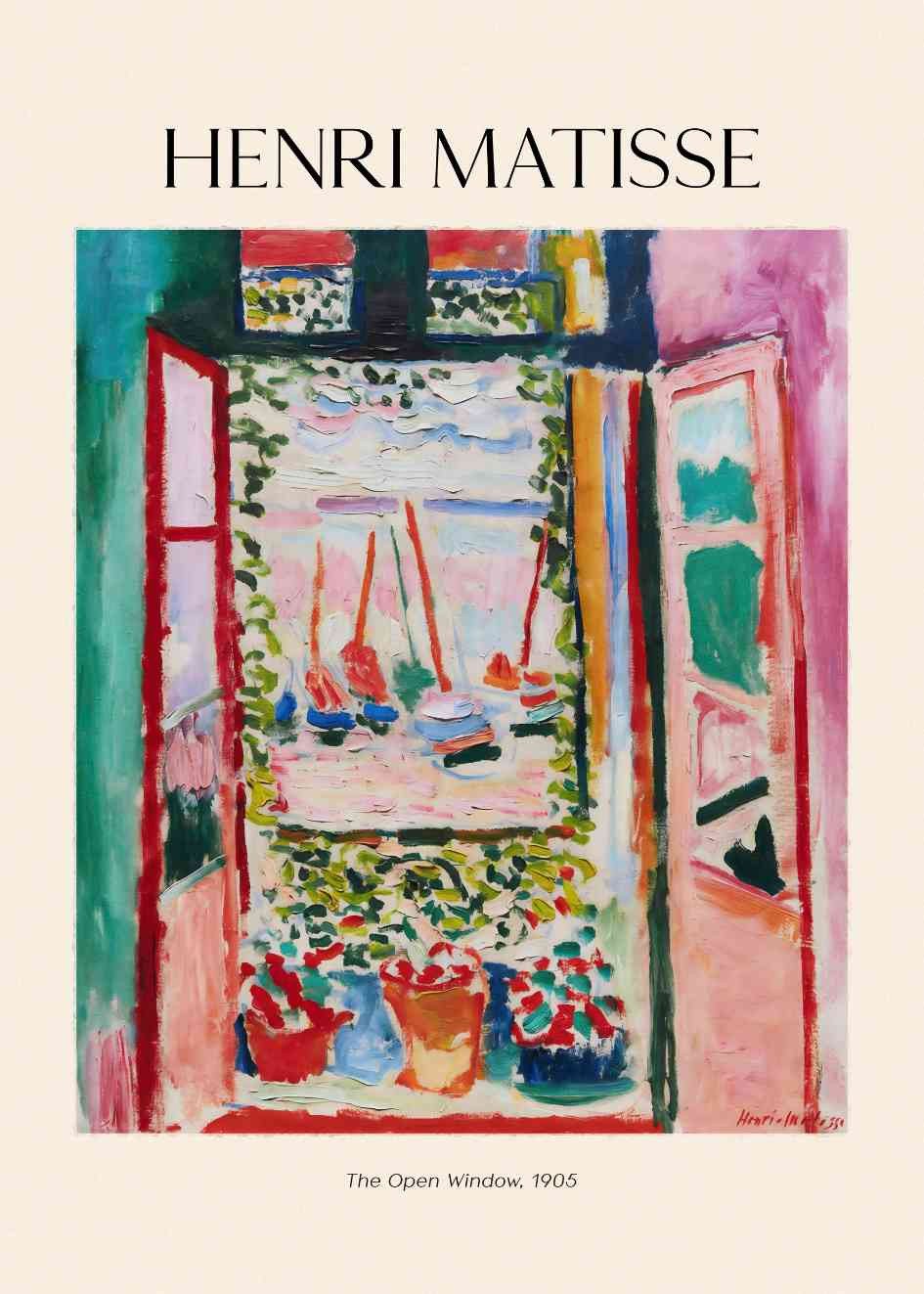 Poster Matisse Open Window