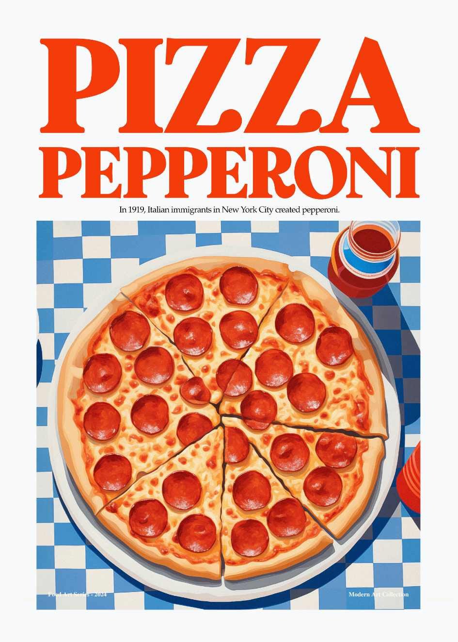 Plakat Pizza Pepperoni