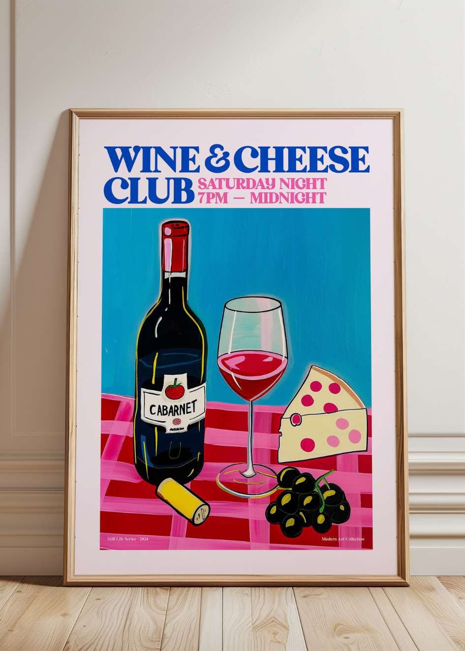 Plakat Wine&Cheese