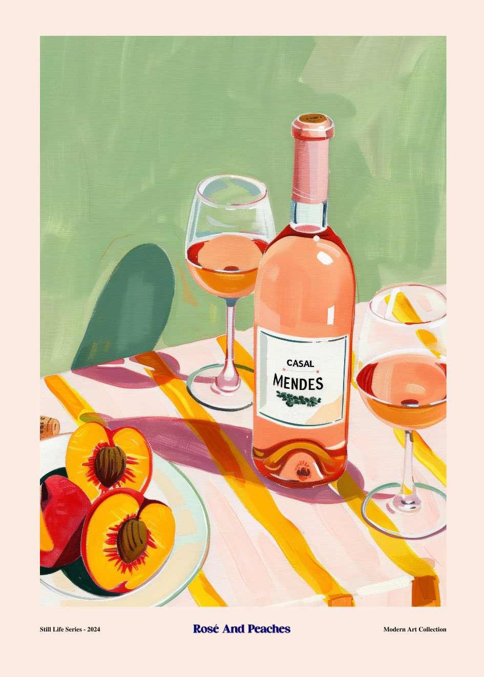 Rose and Peaches Poster