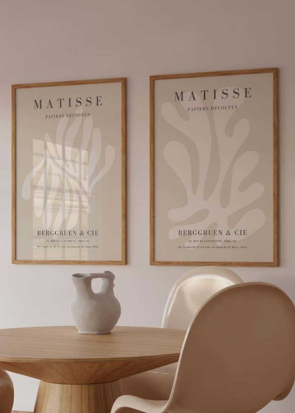 Poster Set of 2 - Beige...