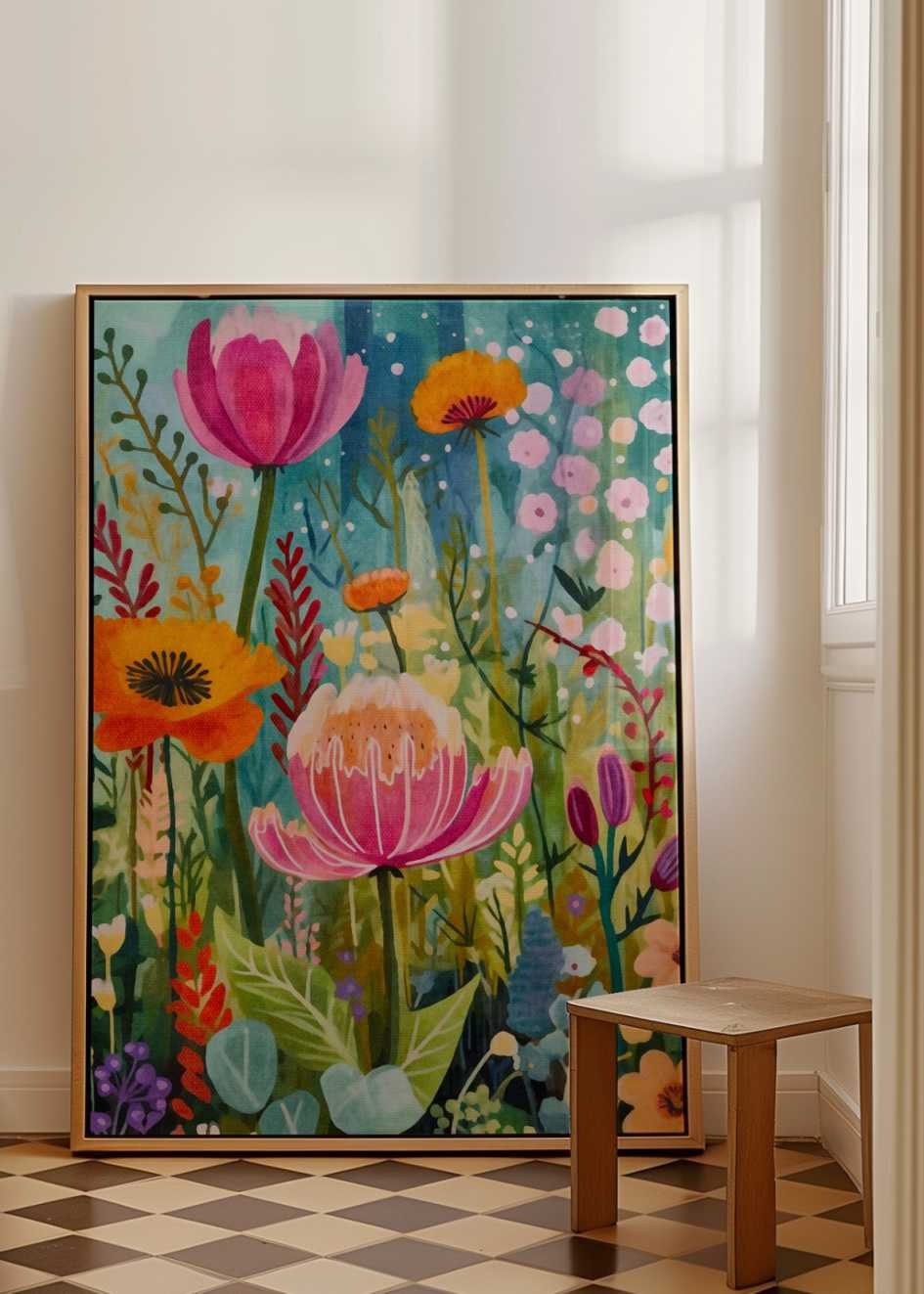 Flower Framed Canvas №2