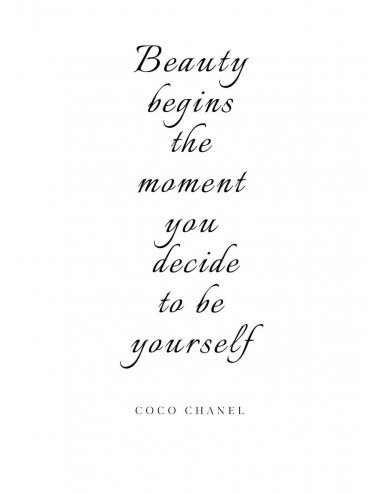 Poster Coco Chanel Zitat