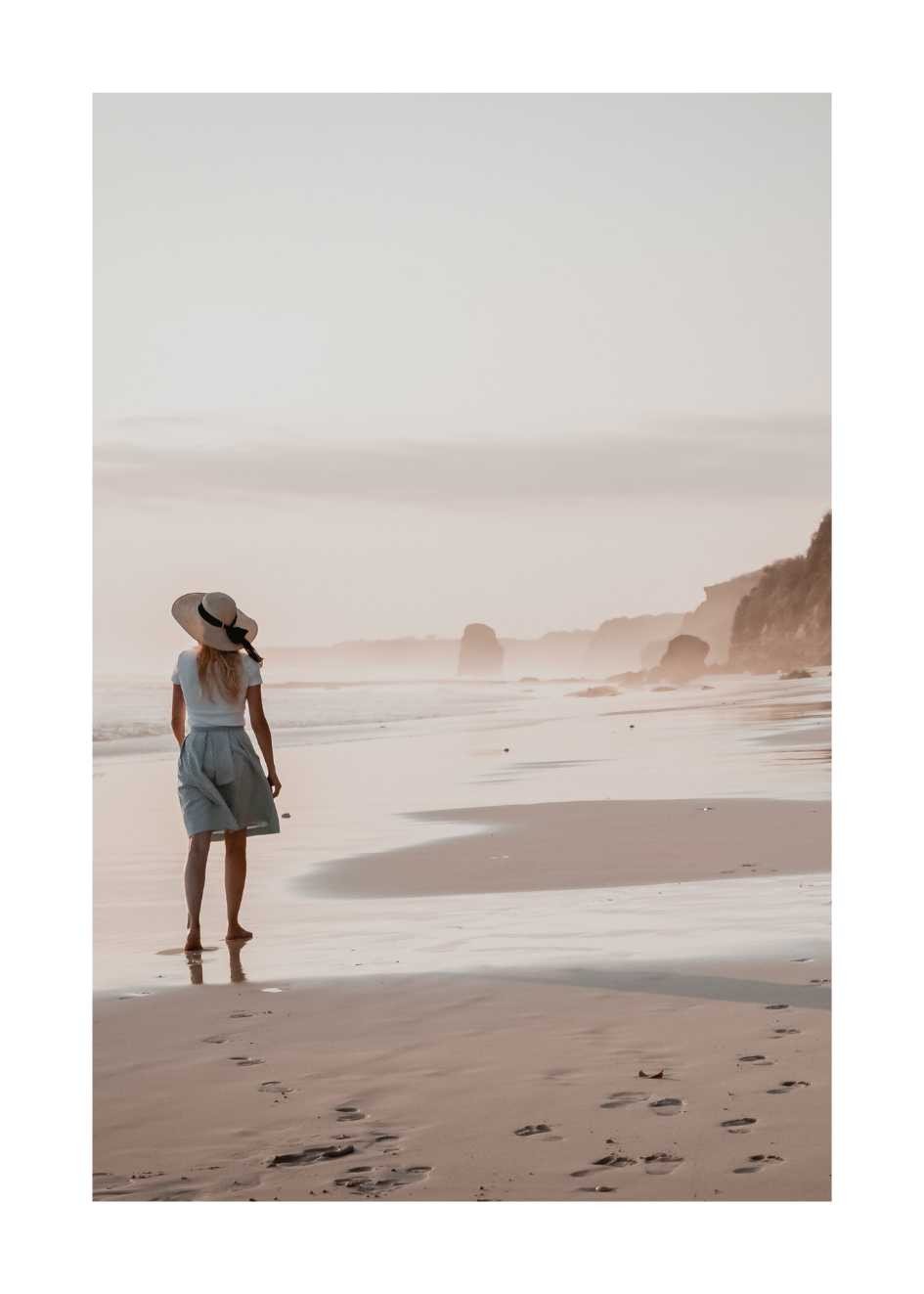 Plakat Kobieta na Plaży