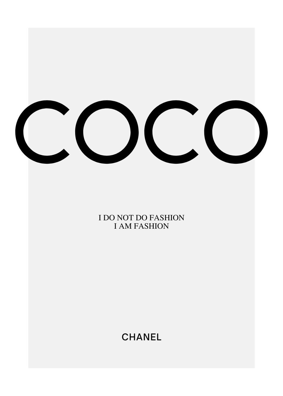 Plakat Coco Chanel