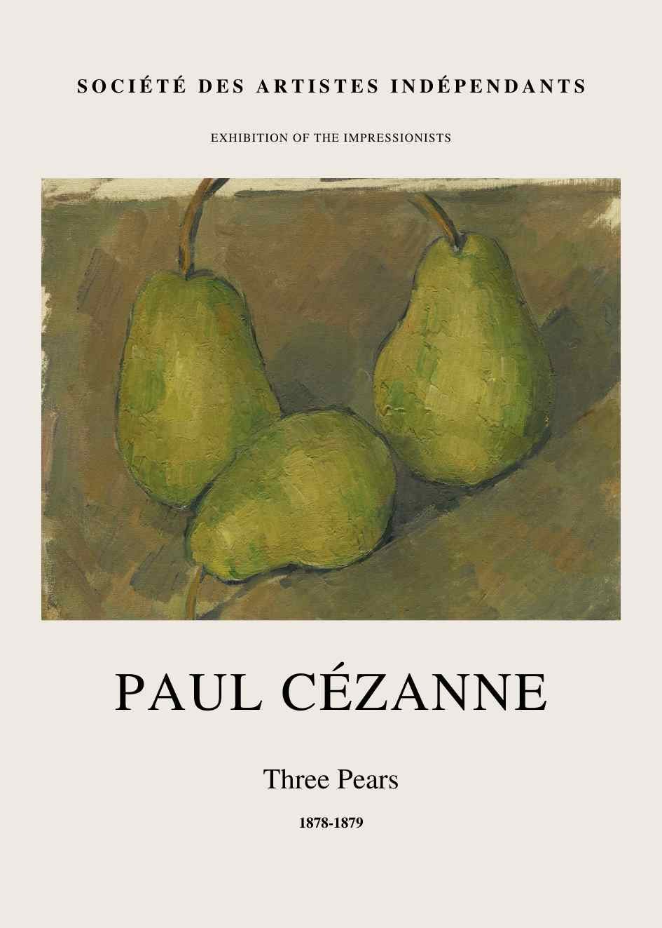 Paul Cezanne Three Pears...