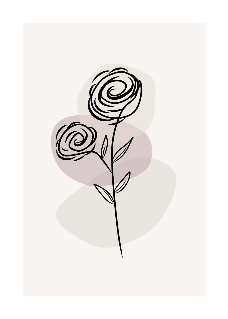 grafika kwiaty róże