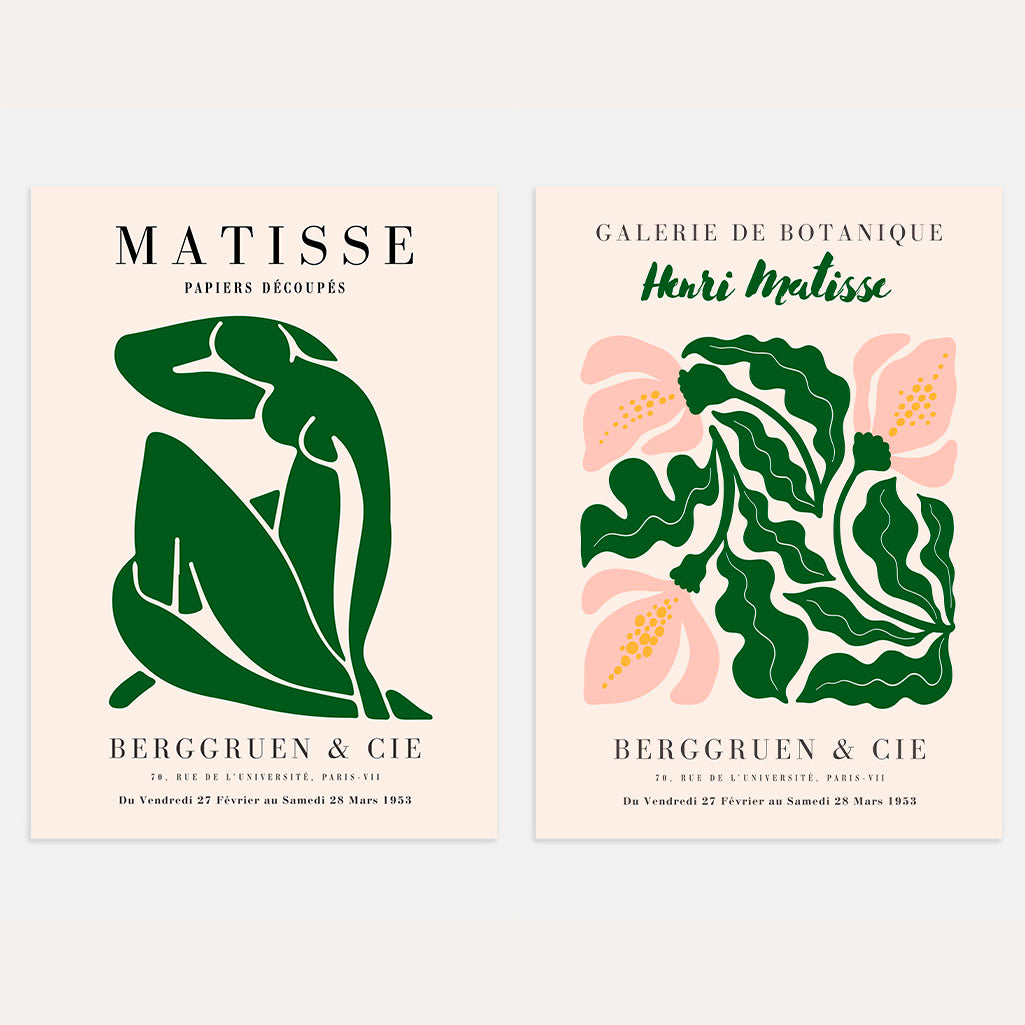 Matisse Abstract Green – Set of 2 Posters