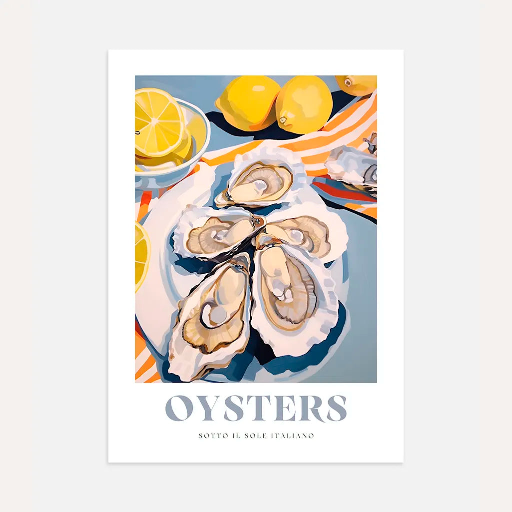 Oysters & Citrus Poster