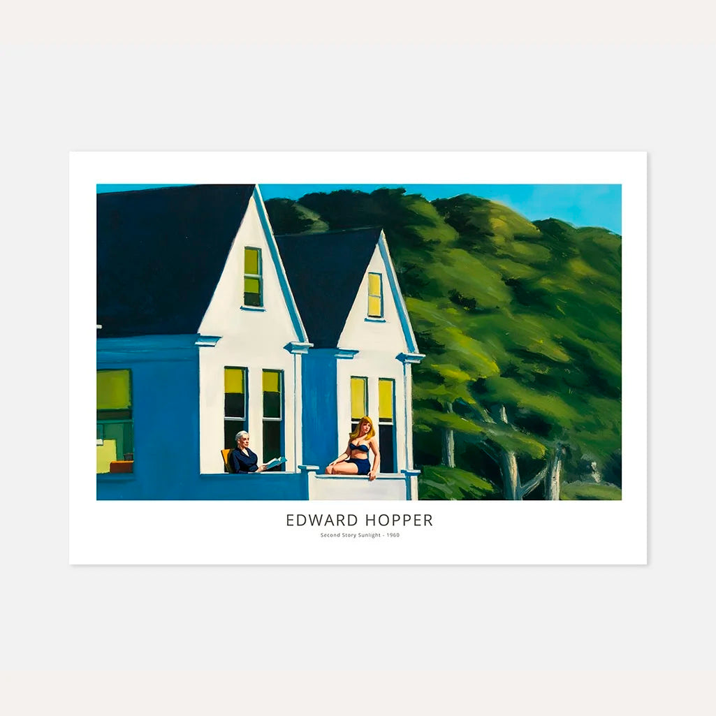 Edward Hopper Second Story Sunlight Horizontal Poster