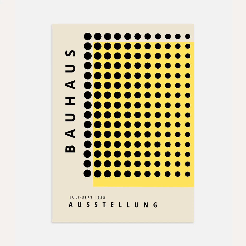 Bauhaus Yellow & Black Precision Poster