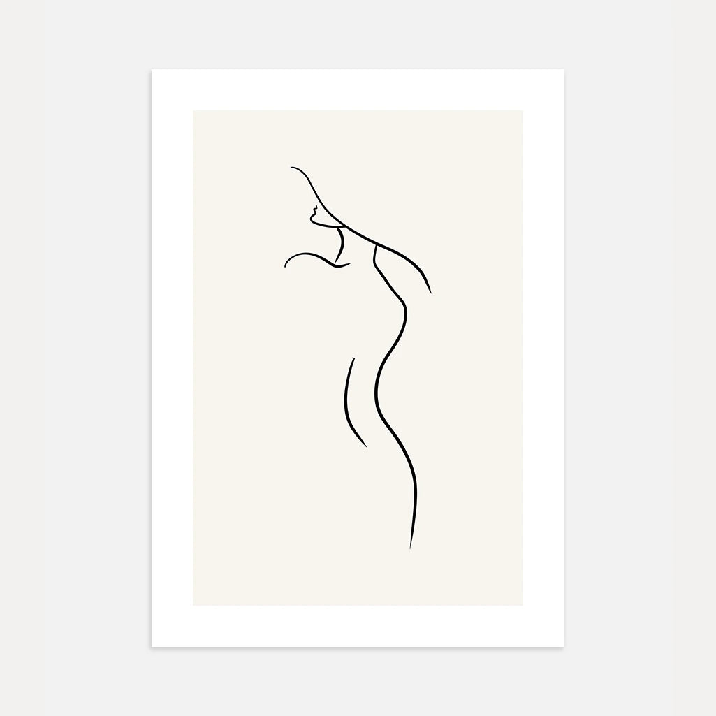 Sensual Body Line Art Poster
