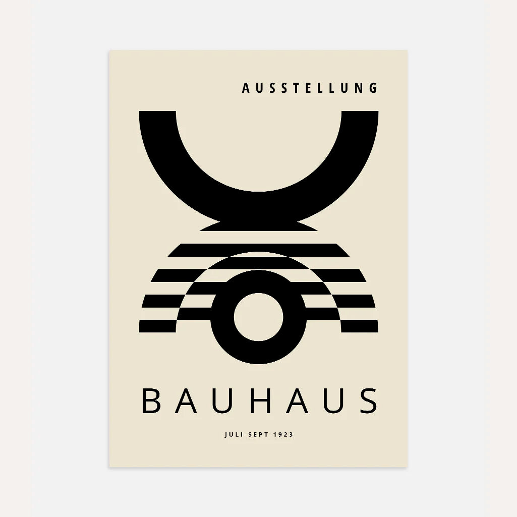 Bauhaus Geometric Shapes Poster