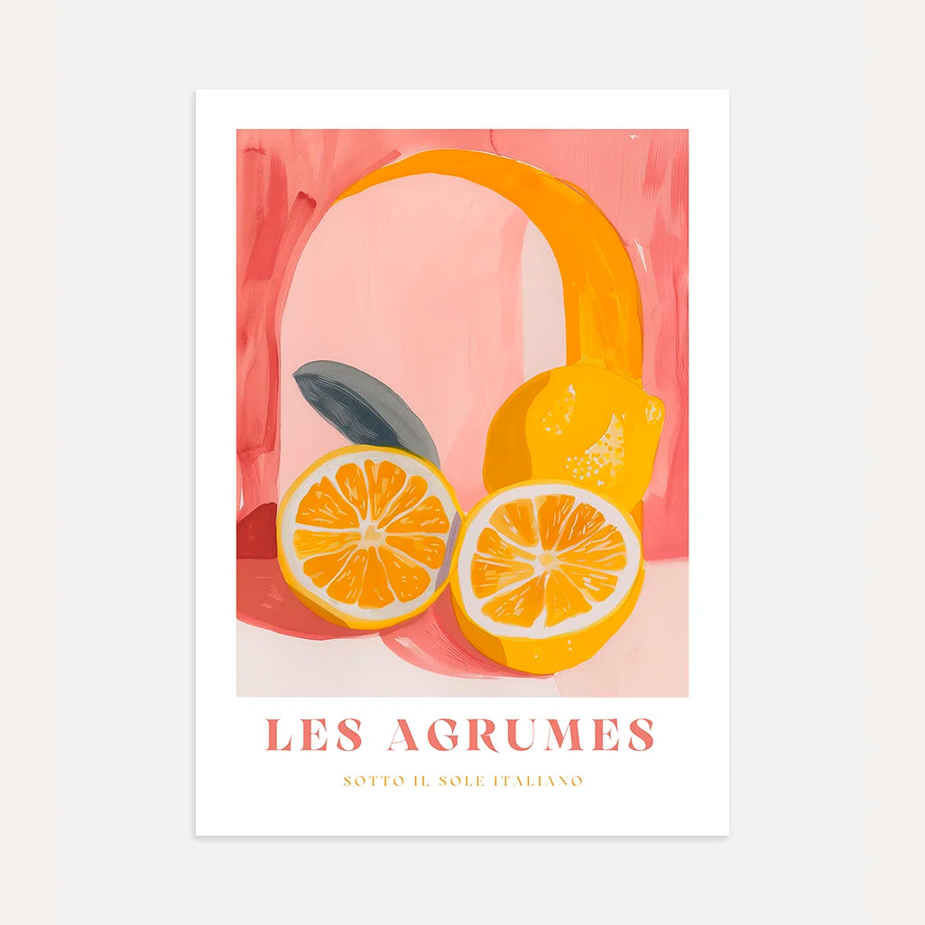 Les Agrumes Rosa Citrus Poster