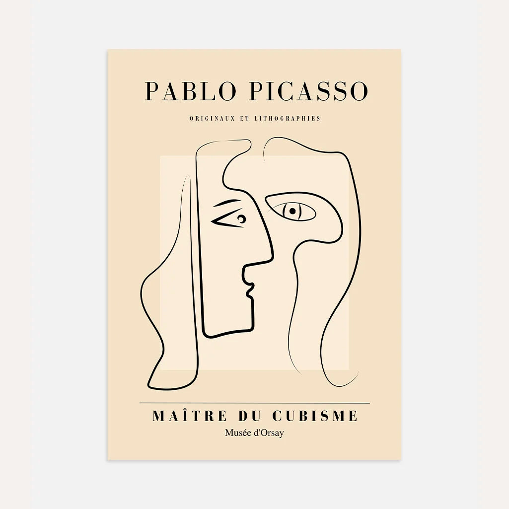 Picasso-Inspired Soul Dialogue Poster