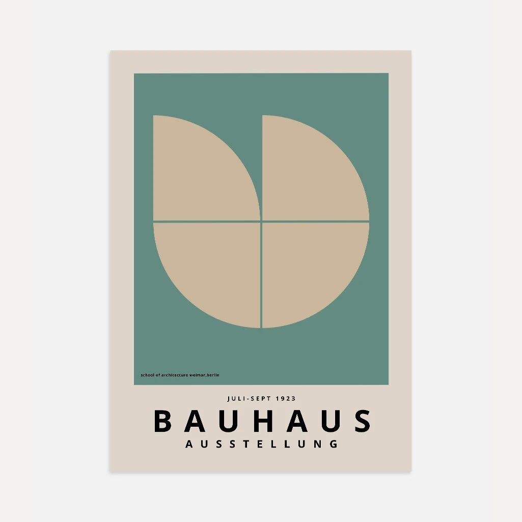 Bauhaus Light Green Poster
