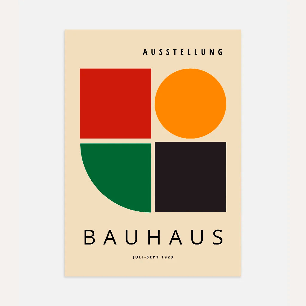 Bauhaus Color Harmony Poster