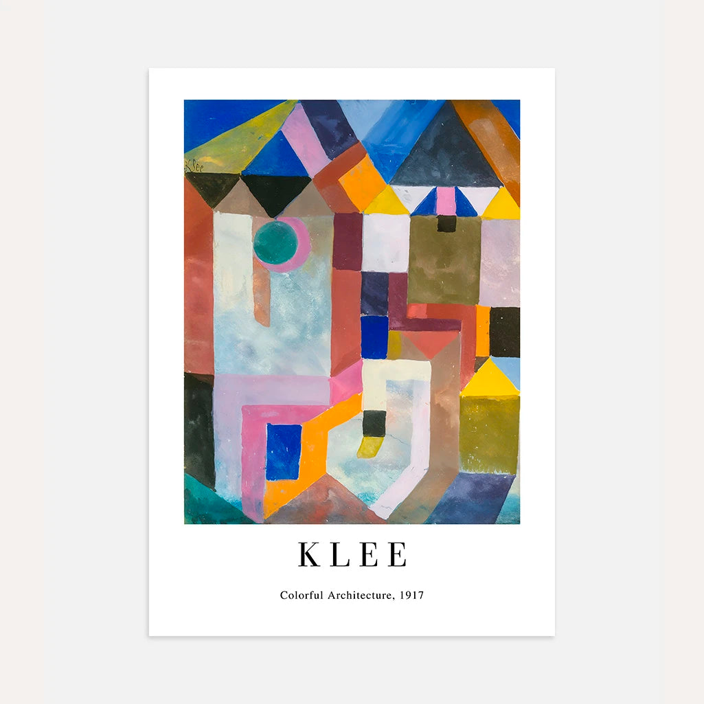 Paul Klee Colorful Architecture Poster