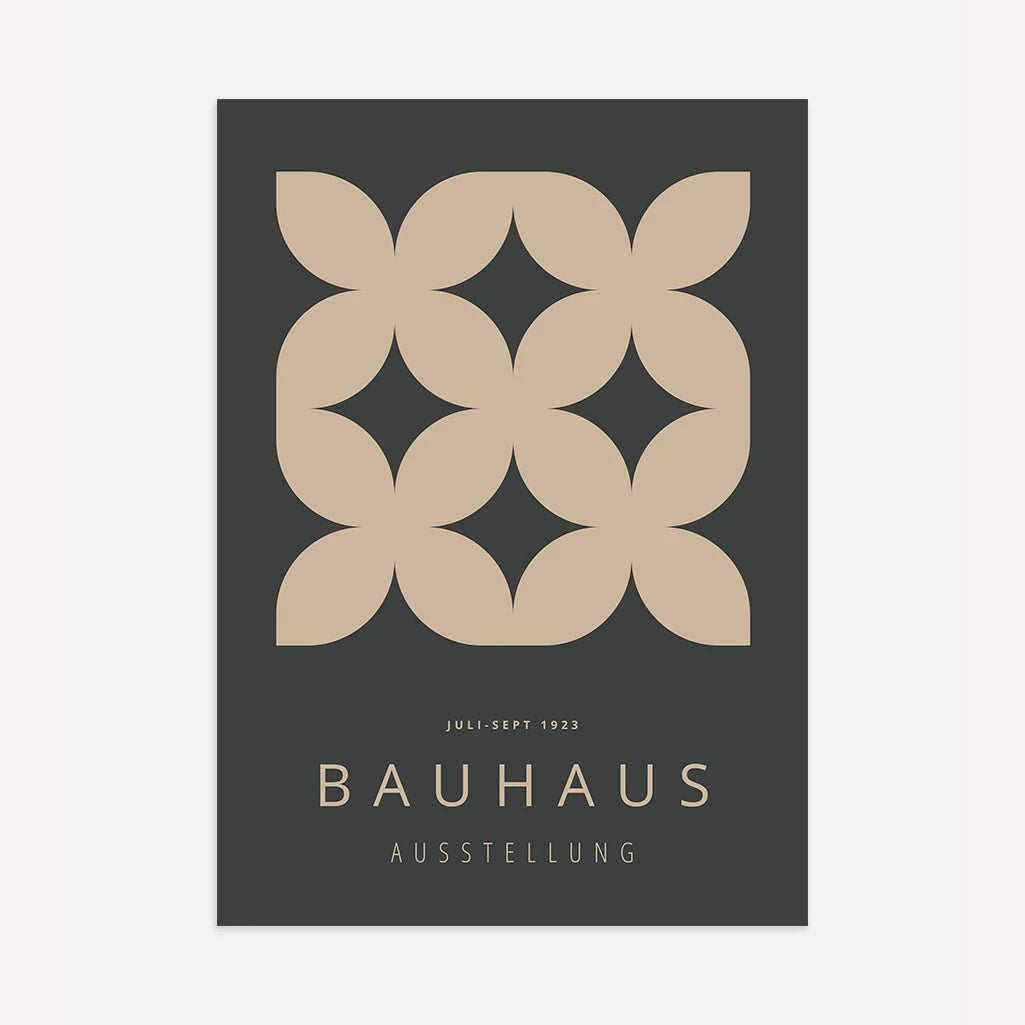 Bauhaus Minimal Form Balance Poster