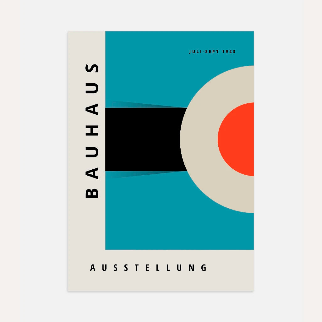 Bauhaus Sky Blue Poster