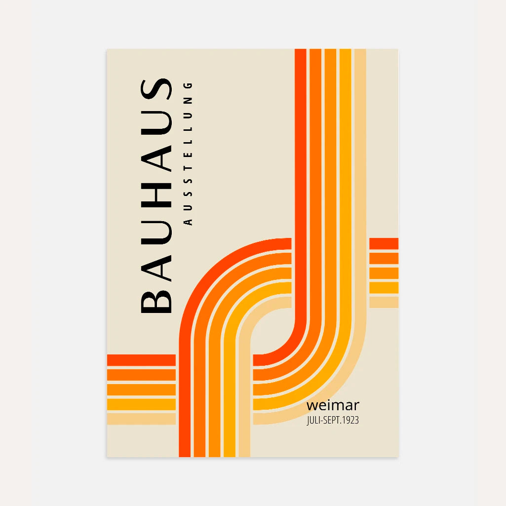 Bauhaus Dynamic Line Poster