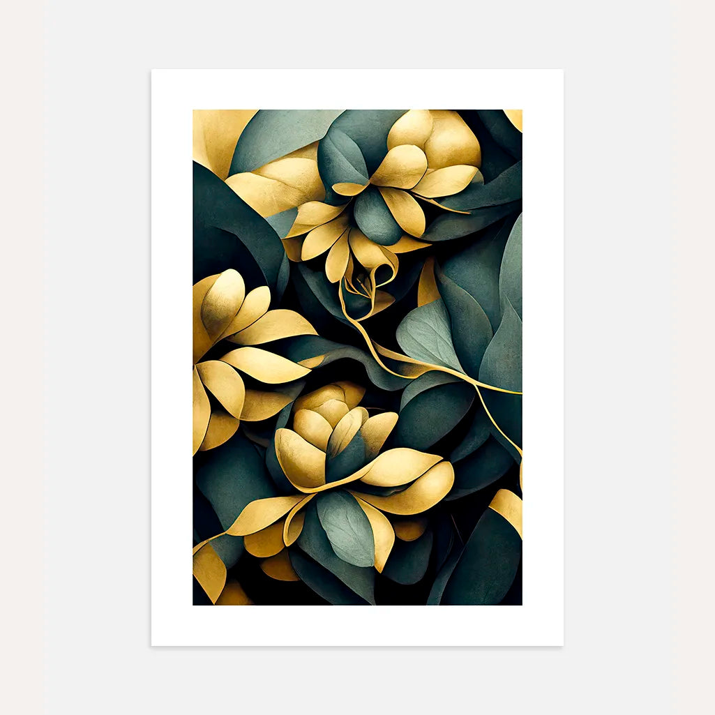Golden Leaves Poster